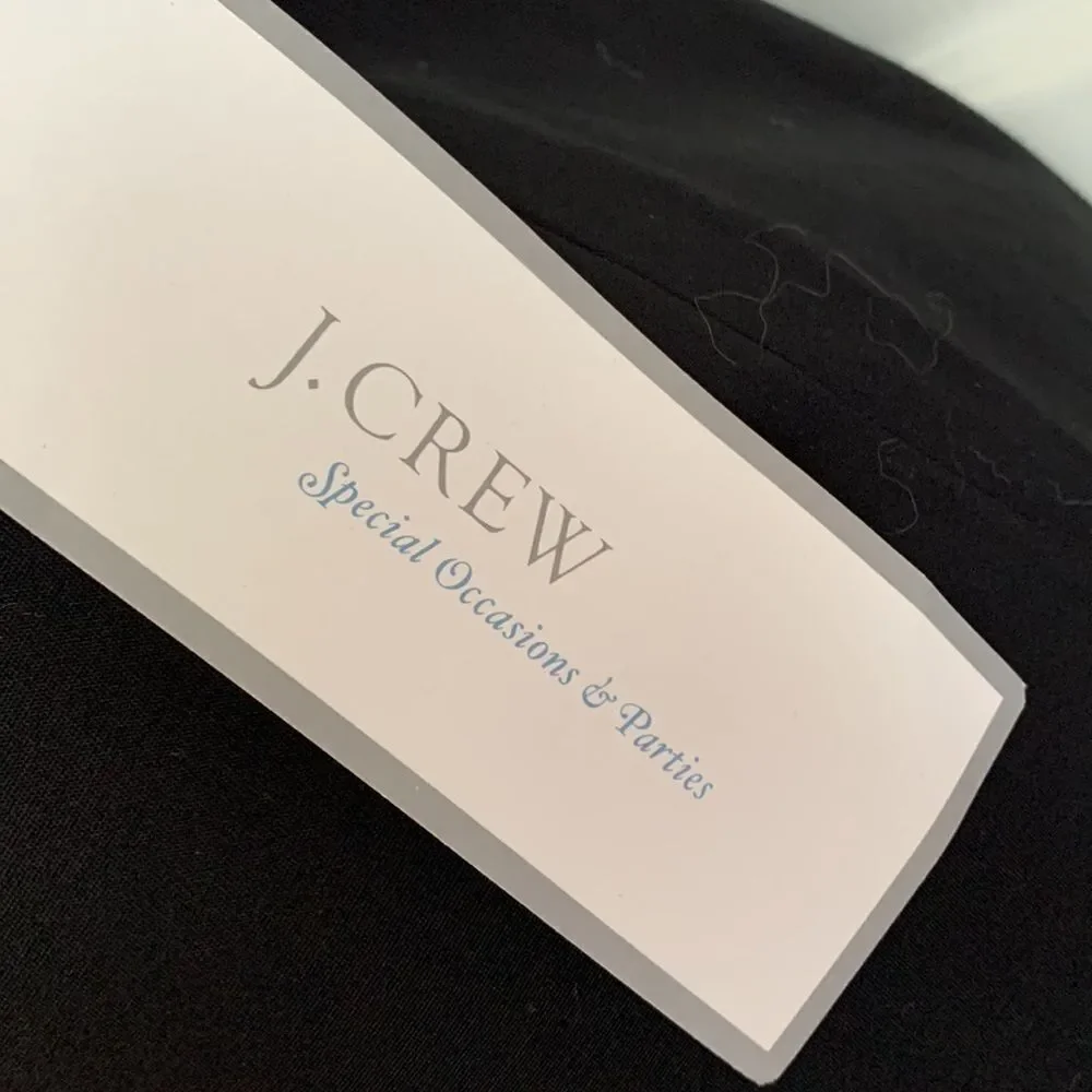 J. Crew Cotton Strapless Bridal Party Special Event Cocktail Dance Dress Black 2